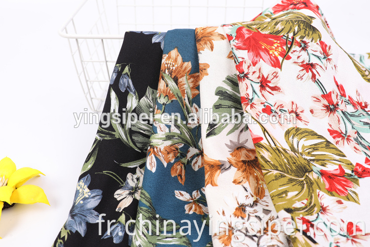 100% VISCOSE MOSS CREPE PRINTED FABRICS